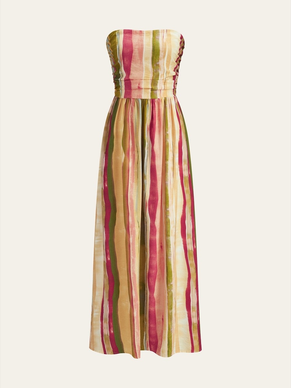 Commense Striped Strapless Maxi Dress - Picture 2 of 3